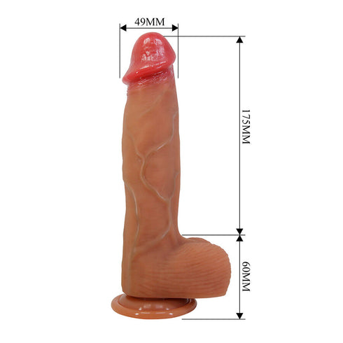 PRETTY LOVE - ORTON DILDO REALISTICO CON VENTOSA 23,5 CM -Ø- 4,9 CM