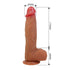 PRETTY LOVE - ORTON DILDO REALISTICO CON VENTOSA 23,5 CM -Ø- 4,9 CM