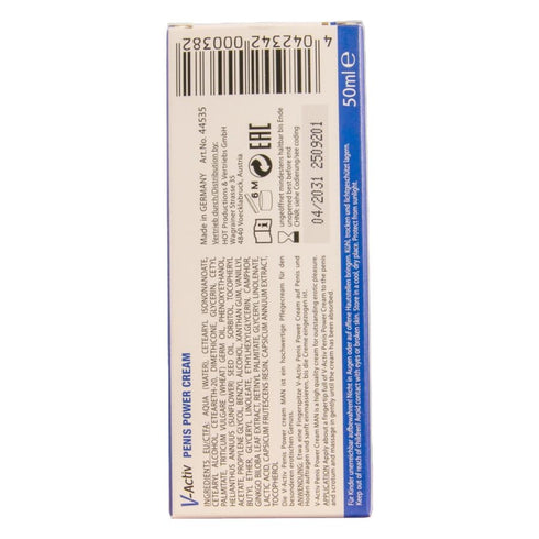 HOT - V-ACTIV PENIS POWER CREAM PER UOMO 50 ML
