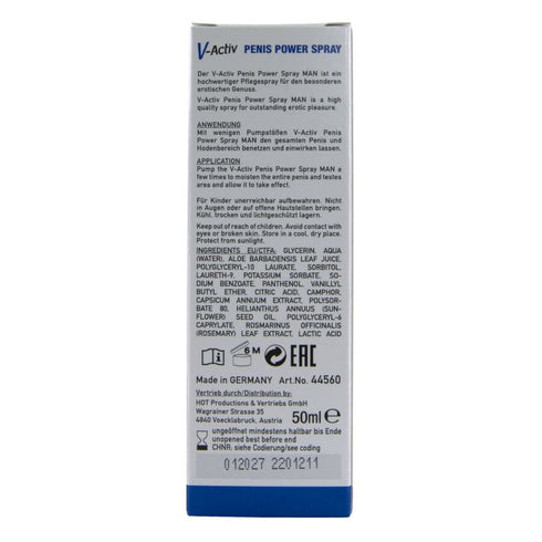 HOT - V-ACTIV PENIS POWER SPRAY PER UOMO 50 ML