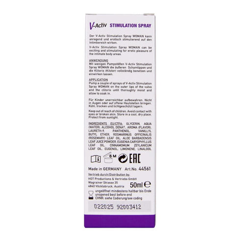 HOT - V-ACTIV SPRAY STIMOLANTE DONNA 50 ML