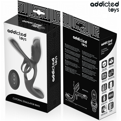 ADDICTED TOYS - DOPPIO ANELLO PER PENE CON STIMOLATORE CLITORIDEO