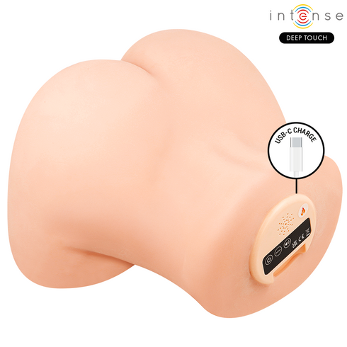 INTENSE DEEP TOUCH - MASTURBATORE VAGINALE GINGER CON EFFETTI DI ASPIRAZIONE, CALORE, VIBRAZIONE E VOCALE CON TELECOMANDO 5,3 KG