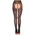 LEG AVENUE - COLLANT CON REGGICALZE BLOOM NET 1967 NERO - TAGLIA UNICA
