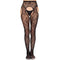 LEG AVENUE - COLLANT CON REGGICALZE BLOOM NET 1967 NERO - TAGLIA UNICA