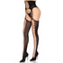 LEG AVENUE - 1968 CALZE CON CINTURA GIARRETTIERA INCLUSA NERE - TAGLIA UNICA
