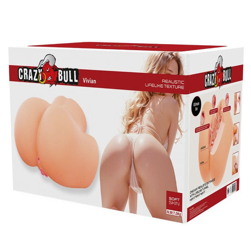 CRAZY BULL - VIVIAN REALISTICA FEMMINILE VAGINA POSTERIORE E ANALE 7 KG