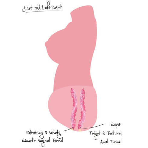 DESIDERIO NASCOSTO - MASTURBADOR VAGINA E ANO DOPPIO D SUCCOSO 5 KG