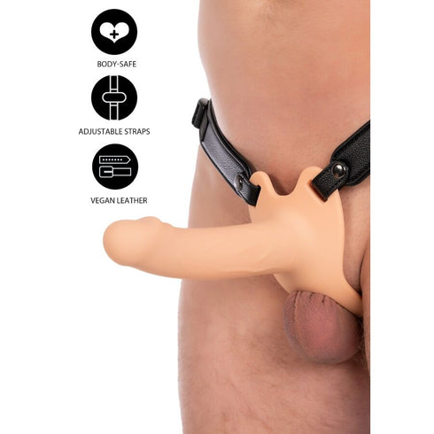 HIDDEN DESIRE - INFERNO GUAINA PER PENE CON STRAP-ON IN SILICONE 18 CM