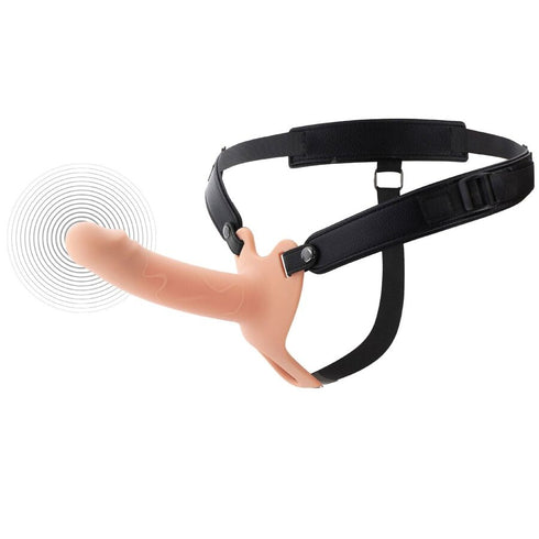 HIDDEN DESIRE - INFERNO VIBRANTE GUAINA PER PENE STRAP-ON 16 CM