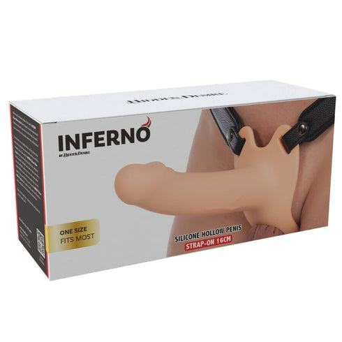 HIDDEN DESIRE - INFERNO GUAINA PER PENE CON STRAP-ON 16 CM