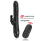 BLACK&SILVER - KENJI VIBRATORE RABBIT UP & DOWN + TELECOMANDO WATCHME