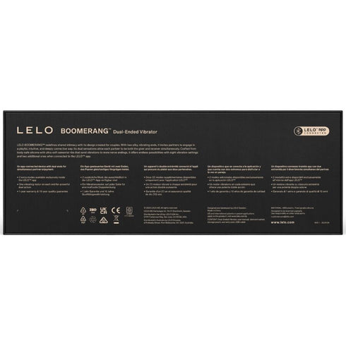 LELO - BOOMERANG VIBRATORE A DOPPIA ESTREMITÀ VIOLA