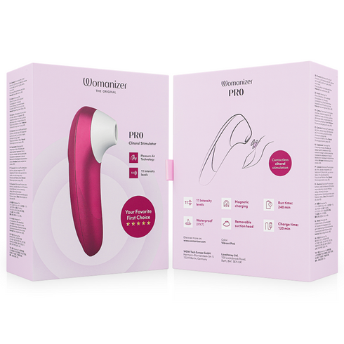 WOMANIZER - STIMOLATORE CLITORIDEO PRO VIBRANTE ROSA