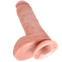 KING COCK - 8 DILDO FLESH CON SFERE 20.3 CM