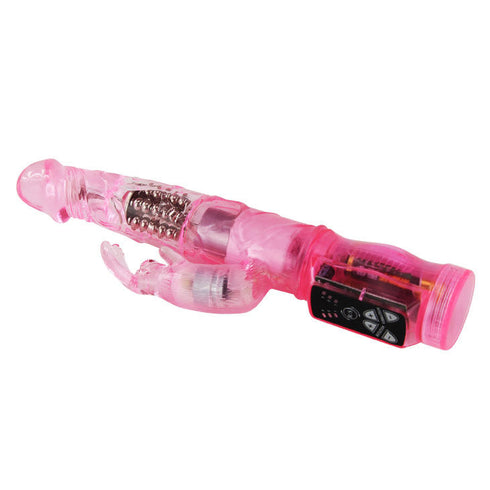 BAILE - MINI ROTATORE RABBIT ROSA CON SUPERSTIMOLATORE