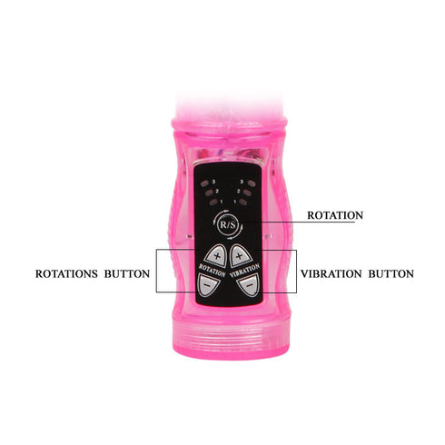 BAILE - MINI ROTATORE RABBIT ROSA CON SUPERSTIMOLATORE