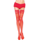 LEG AVENUE - COLLANT ROSSO CON PIZZO AUTOADESIVO
