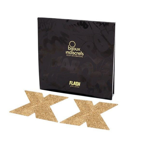 BIJOUX - INDISCRETS COPRI CAPEZZOLI FLASH ORO
