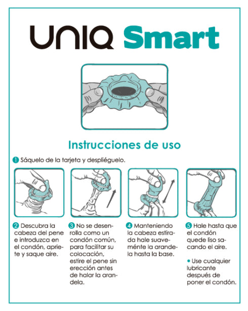 UNIQ - SMART LATEX FREE PRE-ERECTION CONDOMS 3 UNITS