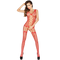 PASSION - WOMAN BS013 BODYSTOCKING ROSSO TAGLIA UNICA