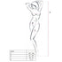PASSION - WOMAN BS014 BODYSTOCKING BIANCO TAGLIA UNICA