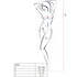 PASSION - DONNA BS024 BODYSTOCKING NERO TAGLIA UNICA