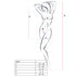 PASSION - WOMAN BS025 BODYSTOCKING ABITO BIANCO STILE TAGLIA UNICA
