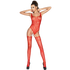 PASSION - WOMAN BS034 BODYSTOCKING ROSSO TAGLIA UNICA