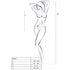 PASSION - WOMAN BS035 BODYSTOCKING BIANCO TAGLIA UNICA