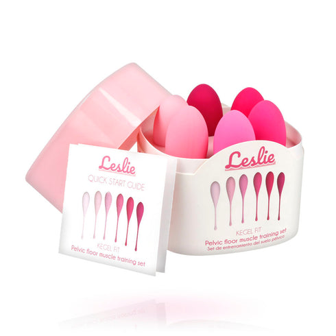 LESLIE - SET PER ALLENAMENTO MUSCOLI PELVICI KEGEL FIT 6 PEZZI