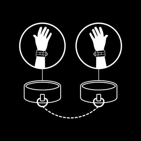 FETISH SUBMISSIVE - MANETTE IN PELLE VEGANA CON FODERA IN NOPRENE