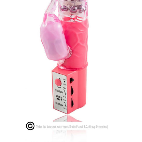 BAILE - ROTATORE RABBIT ROSA CON SUPERSTIMOLATORE