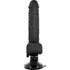 BASECOCK - VIBRATORE REALISTICO TELECOMANDO NERO 18.5 CM -O- 4CM