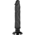 BASECOCK - VIBRATORE REALISTICO 2-1 NERO 20 CM -O- 4 CM