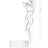 PASSION - DONNA BS057 BODYSTOCKING ROSSO TAGLIA UNICA