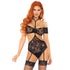 LEG AVENUE - SET DUE PEZZI TOP & TEDDY S/M