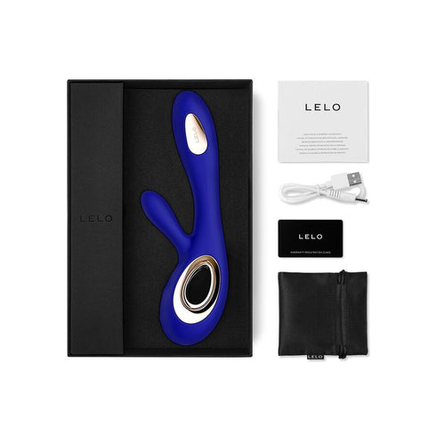 LELO - VIBRATORE SORAYA WAVE RABBIT BLU NOTTE
