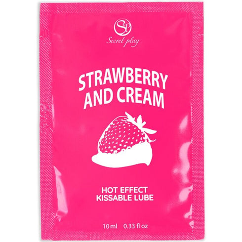 SECRETPLAY - LUBRIFICANTE MONODOSE FRAGOLE E CREMA 10 ML