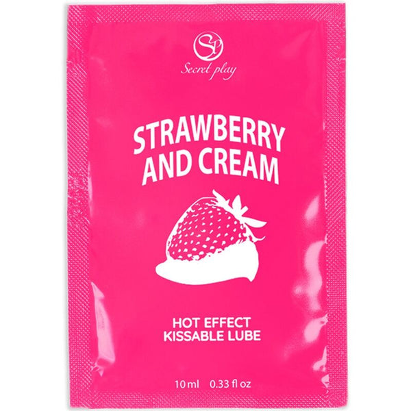 SECRETPLAY - LUBRIFICANTE MONODOSE FRAGOLE E CREMA 10 ML