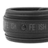 FETISH SUBMISSIVE - COLLANA E MANETTE IN PELLE VEGANA CON FODERA IN NOPRENE