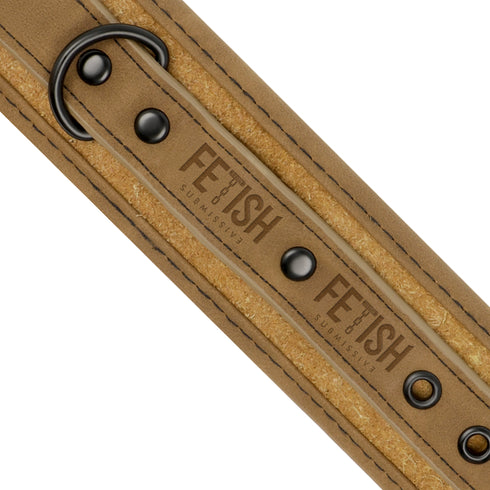 FETISH SOTTOMESSA ORIGINE - FODERA IN NEOPRENE MANICOTTI PER CAVIGLIA IN PELLE VEGANA