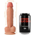 CYBER SILICOCK - STRAP-ON IN SILICONE LIQUIDO OLIVER CON 3 ANELLI IN OMAGGIO 19 CM -O- 3.9 CM