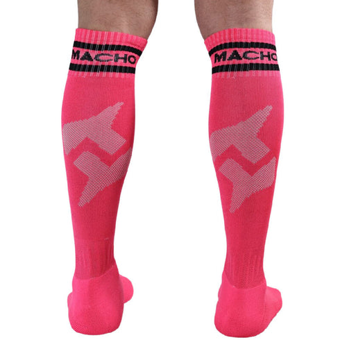 MACHO - CALZE LUNGHE TAGLIA UNICA ROSA