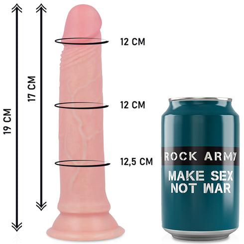 ROCKARMY - IMBRACATURA + DILDO IN SILICONE LIQUIDO PREMIUM AVENGER 19 CM -O- 3.98 CM